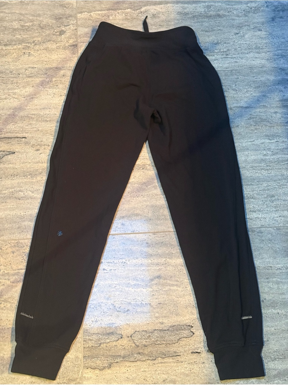 Ladies lululemon Black Athletic Jogger Pants. Size 2